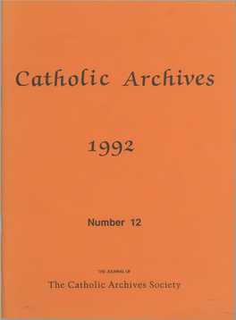 Catholic Archives 1992