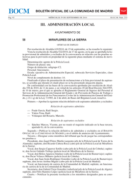 Iii. Administración Local