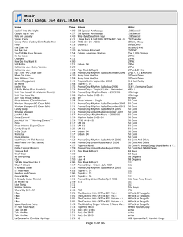 Music 6581 Songs, 16.4 Days, 30.64 GB