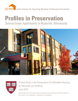 Profiles in Preservation Sienna Green Apartments in Roseville, Minnesota