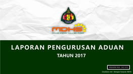 Laporan Pengurusan Aduan Tahun 2017