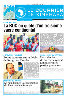 La RDC En Quête D'un Troisième Sacre Continental
