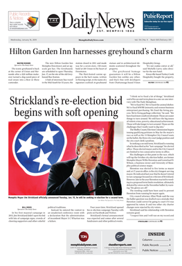 Strickland's Re-Election Bid Begins with Soft Opening