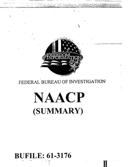 Naacp Summary!