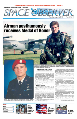 Airman Posthumously Receives Medal of Honor