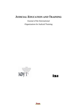 Judicial Education and Training