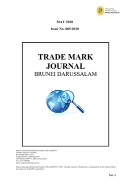 Trade Mark Journal Brunei Darussalam