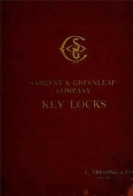 Key Locks and Door Bolts : Catalogue Number Fifteen