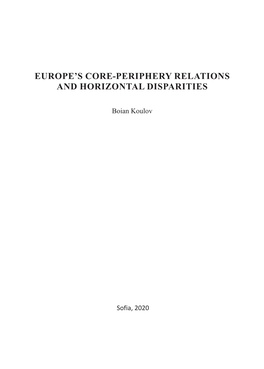 Europe's Core-Periphery Relations and Horizontal