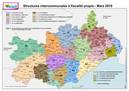 Structures Intercommunales À Fiscalité Propre - Mars 2019