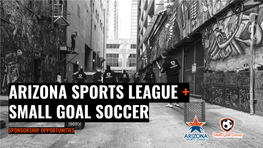 Arizona Sports League + Small Goal Soccer About Azsl + Sgs