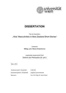 Dissertation