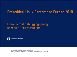 Embedded Linux Conference Europe 2019