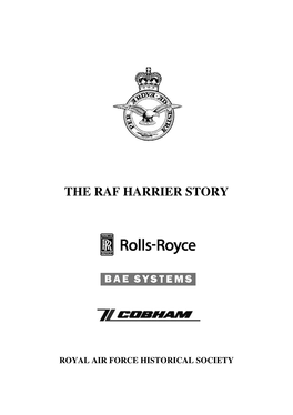 The Raf Harrier Story