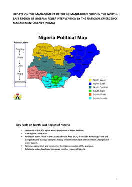 Update on the Management of the Humanitarian Crisis in the North- East Region of Nigeria: Relief Intervention by the National Emergency Management Agency (Nema)