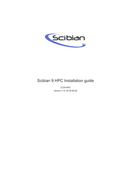 Scibian 9 HPC Installation Guide