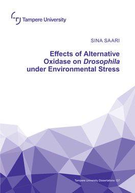 Eႇects of Alternative Oxidase on Drosophila Under Environmental