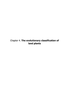 Evolution of Land Plants P