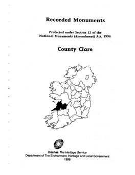 Recorded Monuments County Clare