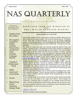 NAS Quarterly