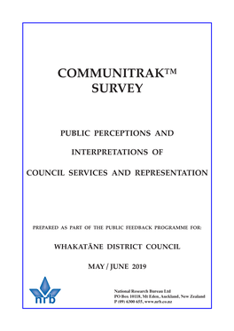 Communitrak™ Survey