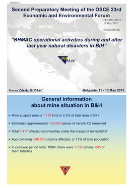 General Information About Mine Situation in B&H