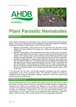 Plant Parasitic Nematodes