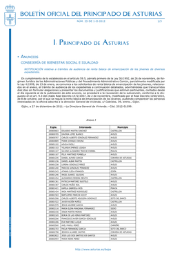 Boletín Oficial Del Principado De Asturias