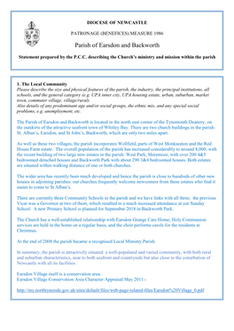 Parish of Earsdon and Backworth
