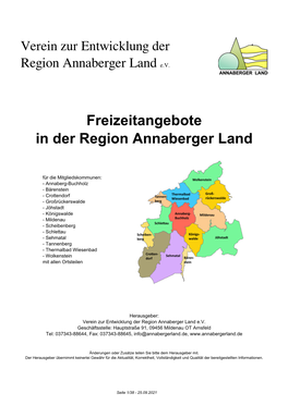 Verein Zur Entwicklung Der Region Annaberger Land Ev