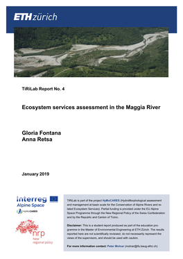 Ecosystem Services Assessment in the Maggia River M