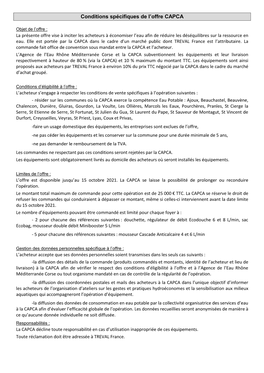 Conditions Spécifiques De L'offre CAPCA