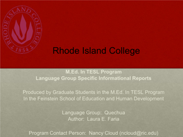 Rhode Island College