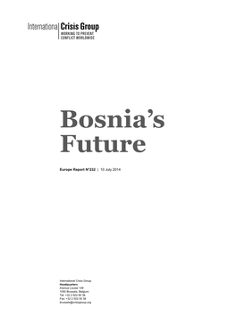 Bosnia's Future