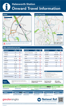 Local Area Map Buses Taxis Main Destinations By