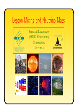 Lepton Mixing and Neutrino Mass