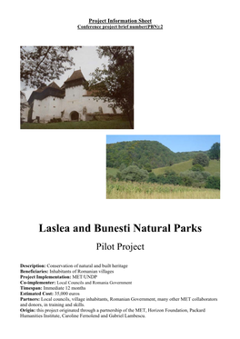 Laslea and Bunesti Natural Parks Pilot Project