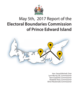 2017 Report of the Electoral Boundaries Commission of Prince Edward Island