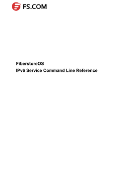 S5800 Series Ipv6 Service CLI | FS.COM