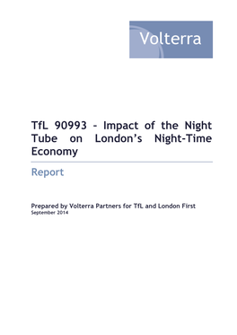 Impact of the Night Tube on London's