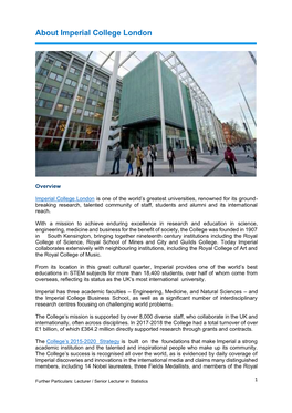 About Imperial College London