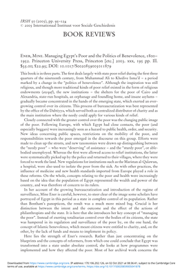 ENER, MINE. Managing Egypt's Poor and the Politics Of