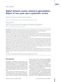 Digital Ischemic Events Related to Gemcitabine: Report of Two Cases and a Systematic Review