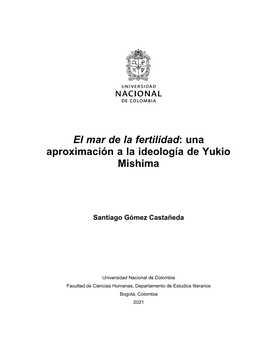 Una Aproximación a La Ideología De Yukio Mishima