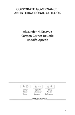 Alexander N. Kostyuk Carsten Gerner-Beuerle Rodolfo Apreda