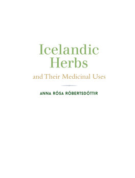 Icelandic Herbs and Their Medicinal Uses