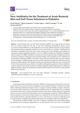 New Antibiotics for the Treatment of Acute Bacterial Skin and Soft Tissue Infections in Pediatrics