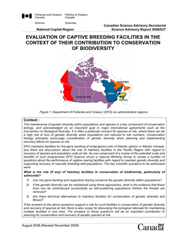 Evaluation of Captive Breeding Facilities in the Context of Their Contribution to Conservation of Biodiversity