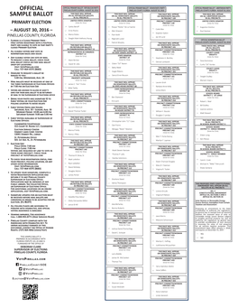 Sample Ballot