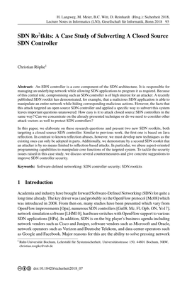 SDN Ro2tkits: a Case Study of Subverting a Closed Source SDN Controller